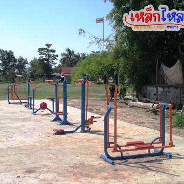 ติดตั้งเครื่องออกกำลังกายกลางแจ้ง โรงเรียนบ้านดอนชัย