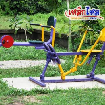 ติดตั้งเครื่องออกกำลังกายกลางแจ้ง การไฟฟ้า ร้อยเอ็ด