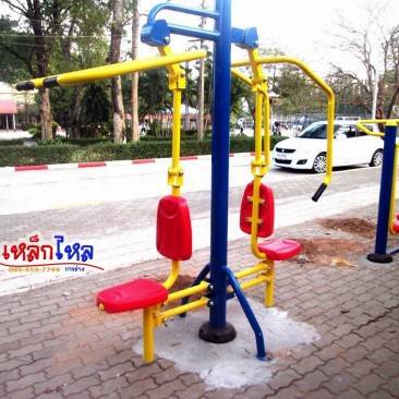 ติดตั้งเครื่องออกกำลังกายกลางแจ้ง สนามคมขอนเเก่น